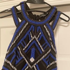 Parker Evening Embroidered Dress